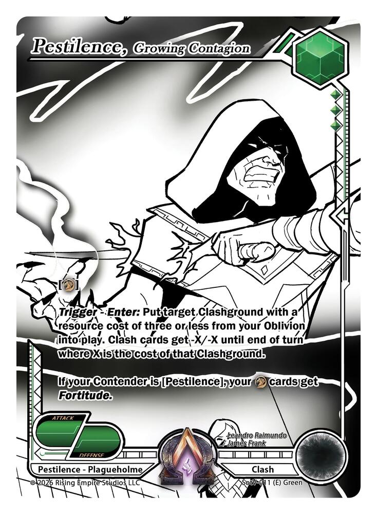 Pestilence, Growing Contagion (Ink), Spoils of the Vault SotV-011