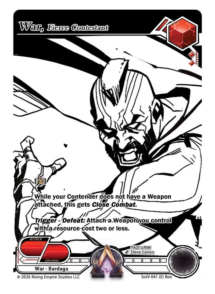 War, Fierce Contestant (Ink), Spoils of the Vault SotV-041