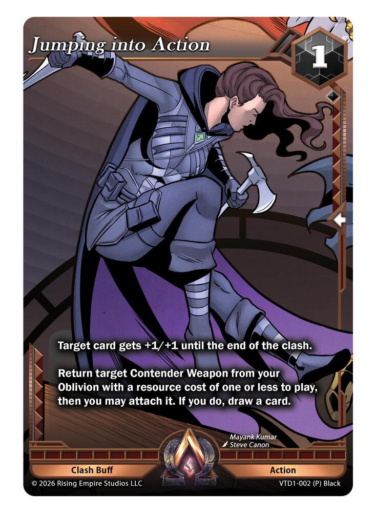 Jumping into Action, The Vault Trials VTD1-002 (P) Black