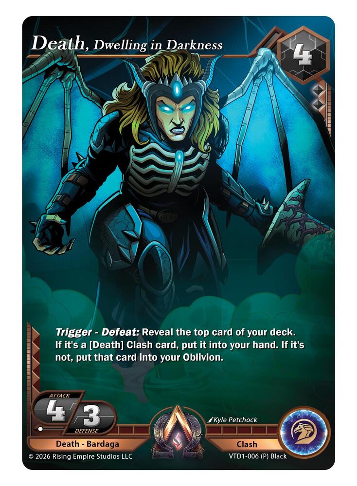 Death, Dwelling in Darkness, The Vault Trials VTD1-006 (P) Black