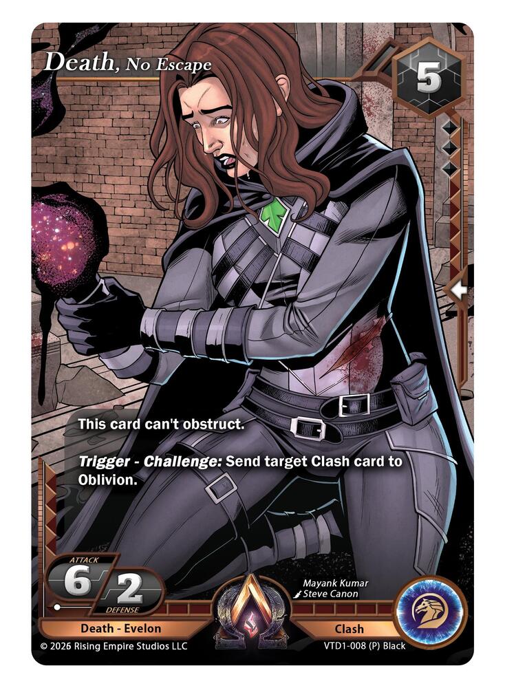 Death, No Escape, The Vault Trials VTD1-008 (P) Black