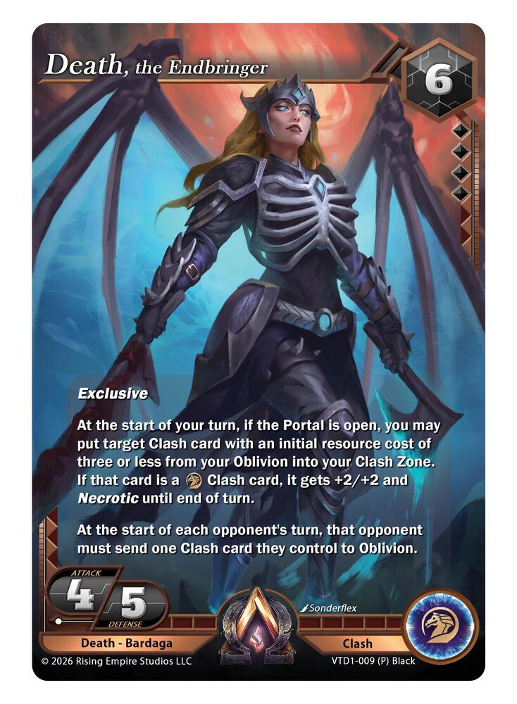 Death, the Endbringer, The Vault Trials VTD1-009 (P) Black