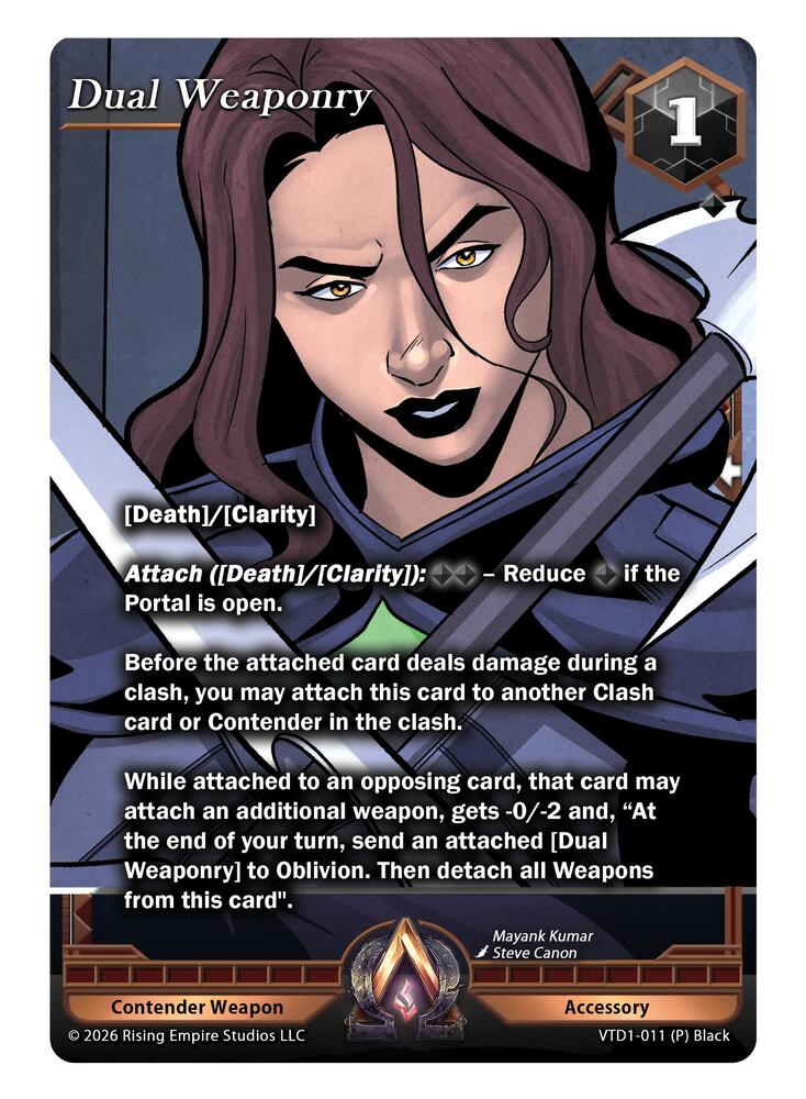 Dual Weaponry, The Vault Trials VTD1-011 (P) Black