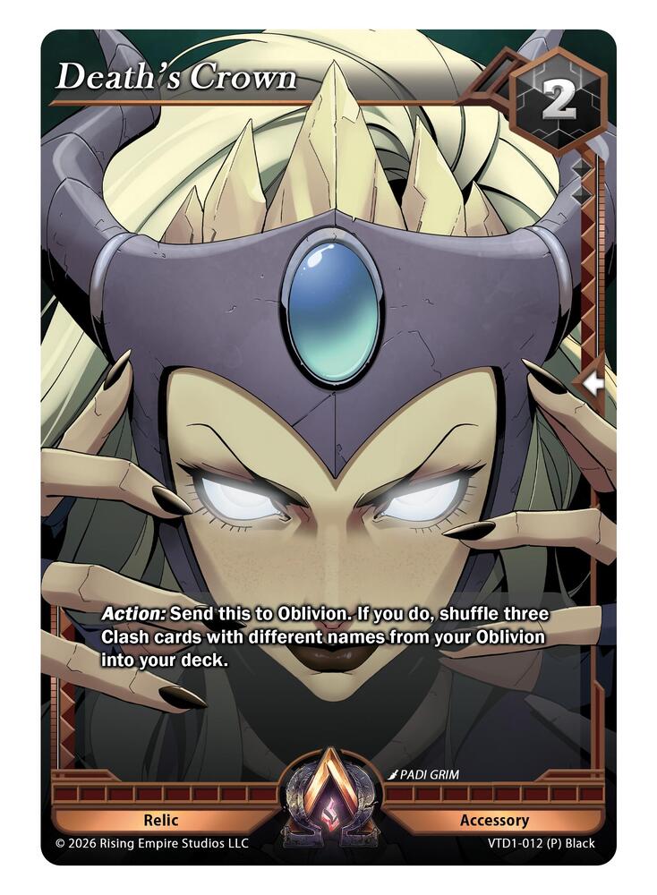 Death's Crown, The Vault Trials VTD1-012 (P) Black