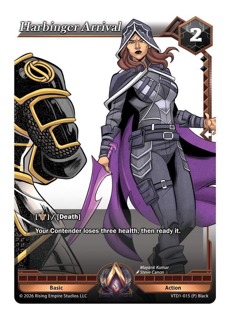 Harbinger Arrival, The Vault Trials VTD1-015 (P) Black