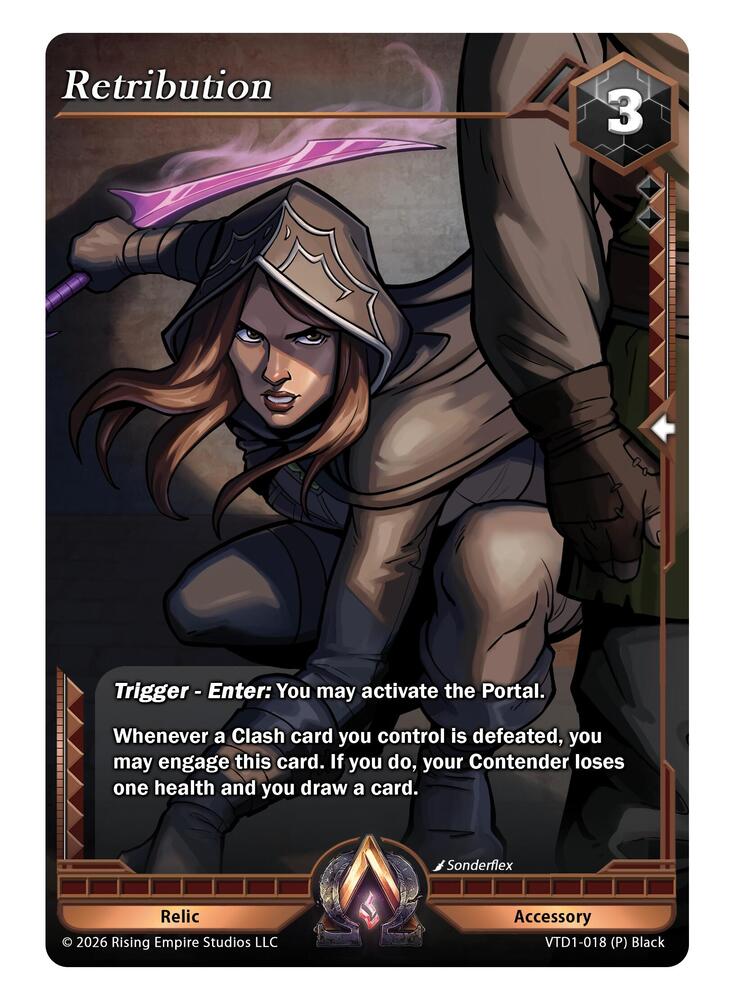 Retribution, The Vault Trials VTD1-018 (P) Black