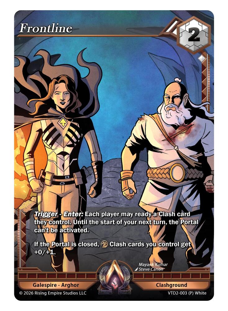 Frontline, The Vault Trials VTD2-003 (P) White