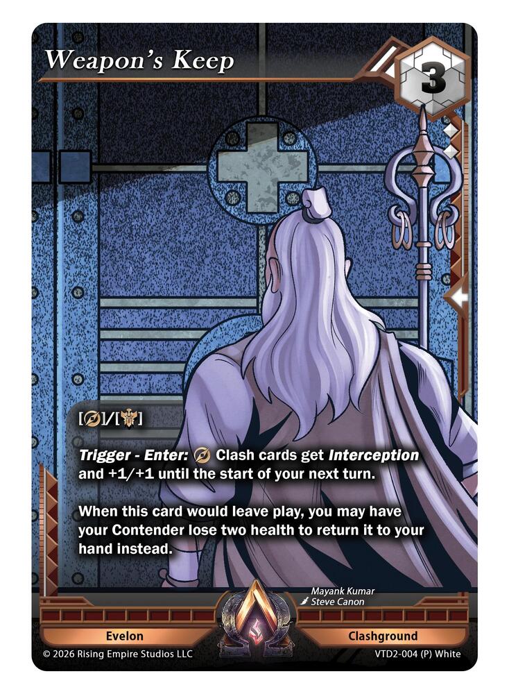 Weapon's  Keep, The Vault Trials VTD2-004 (P) White