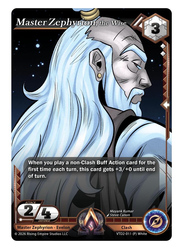 Master Zephyrion, the Wise, The Vault Trials VTD2-011 (P) White