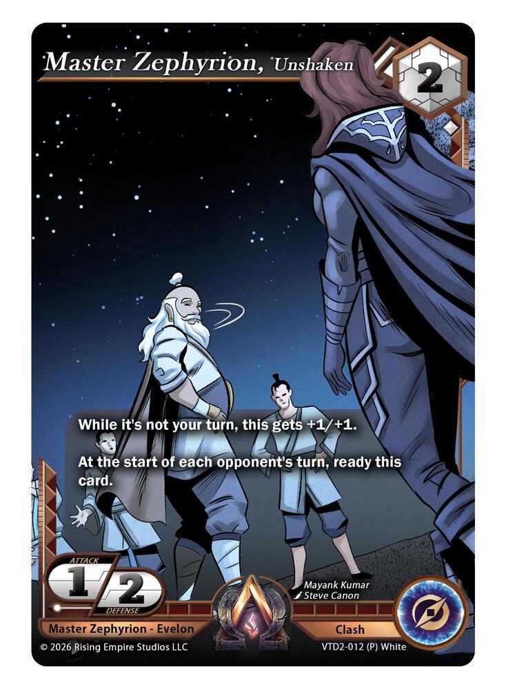 Master Zephyrion, Unshaken, The Vault Trials VTD2-012 (P) White