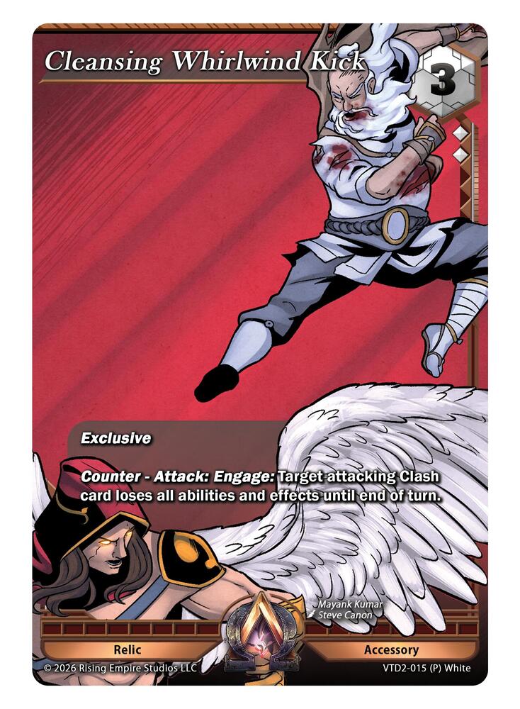 Cleansing Whirlwind Kick, The Vault Trials VTD2-015 (P) White