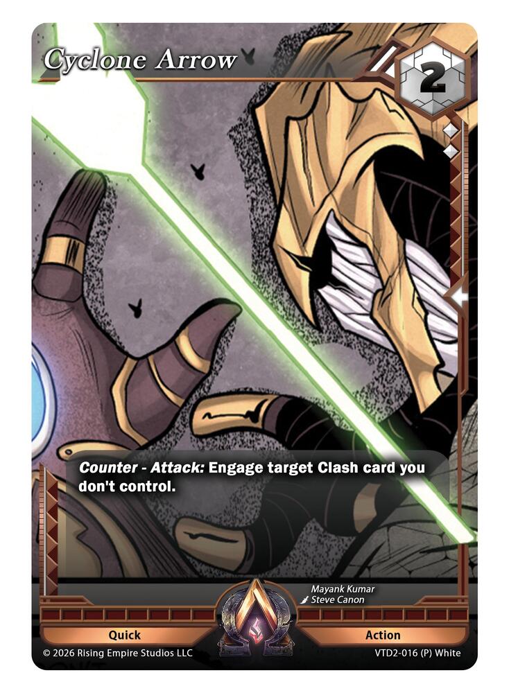 Cyclone Arrow, The Vault Trials VTD2-016 (P) White