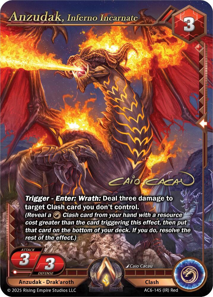 Anzudak, Inferno Incarnate (Iconic Rare), Echoes of Eternity AC6-145
