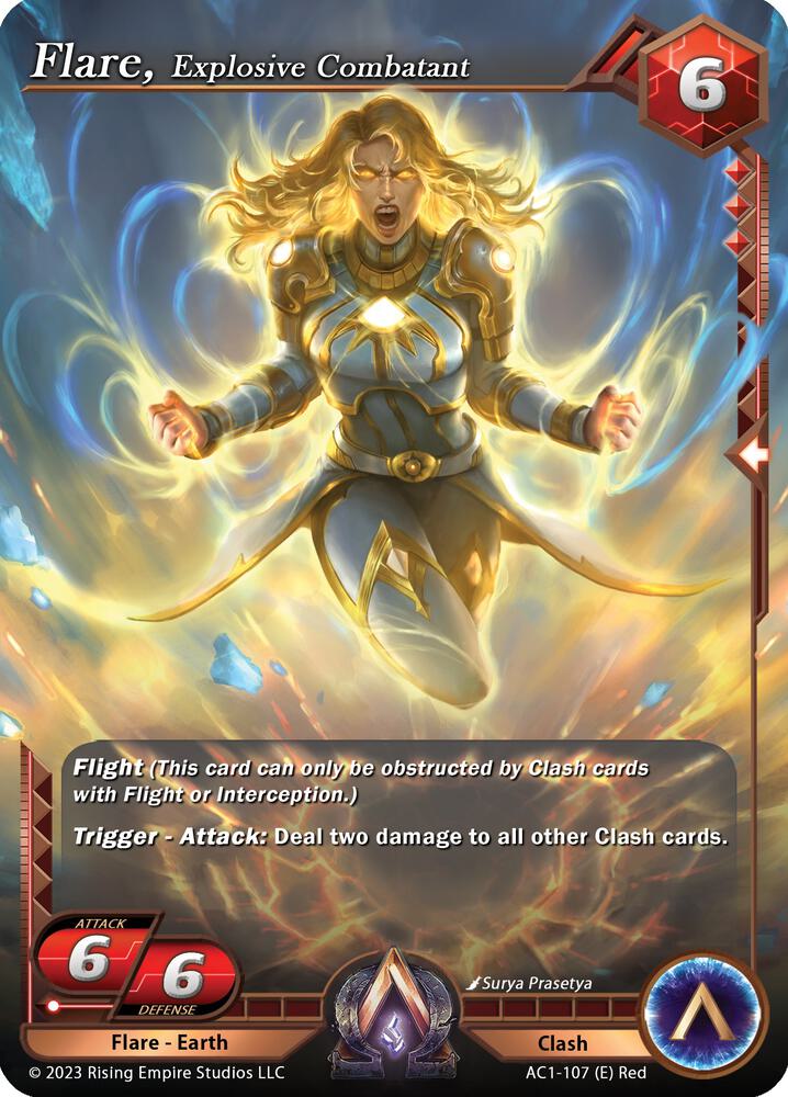 Flare, Explosive Combatant, The Awakening AC1-107
