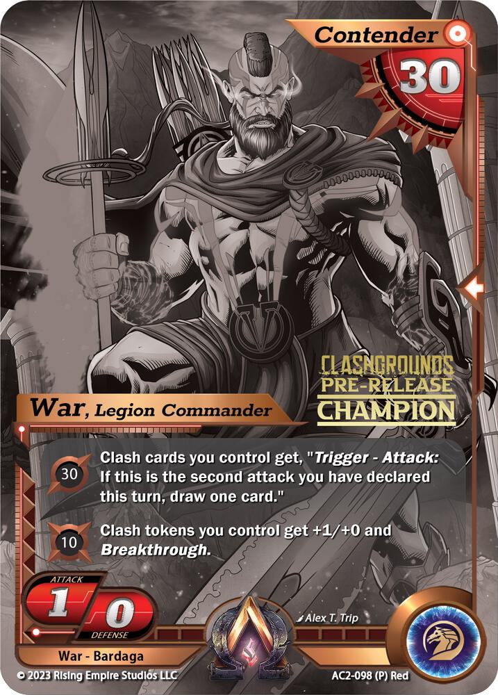 War, Legion Commander (Pre-Release Champion), Clashgrounds AC2-098