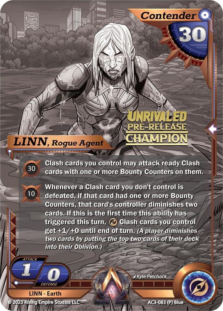 LINN, Rogue Agent (Pre-Release Champion), Unrivaled AC3-083