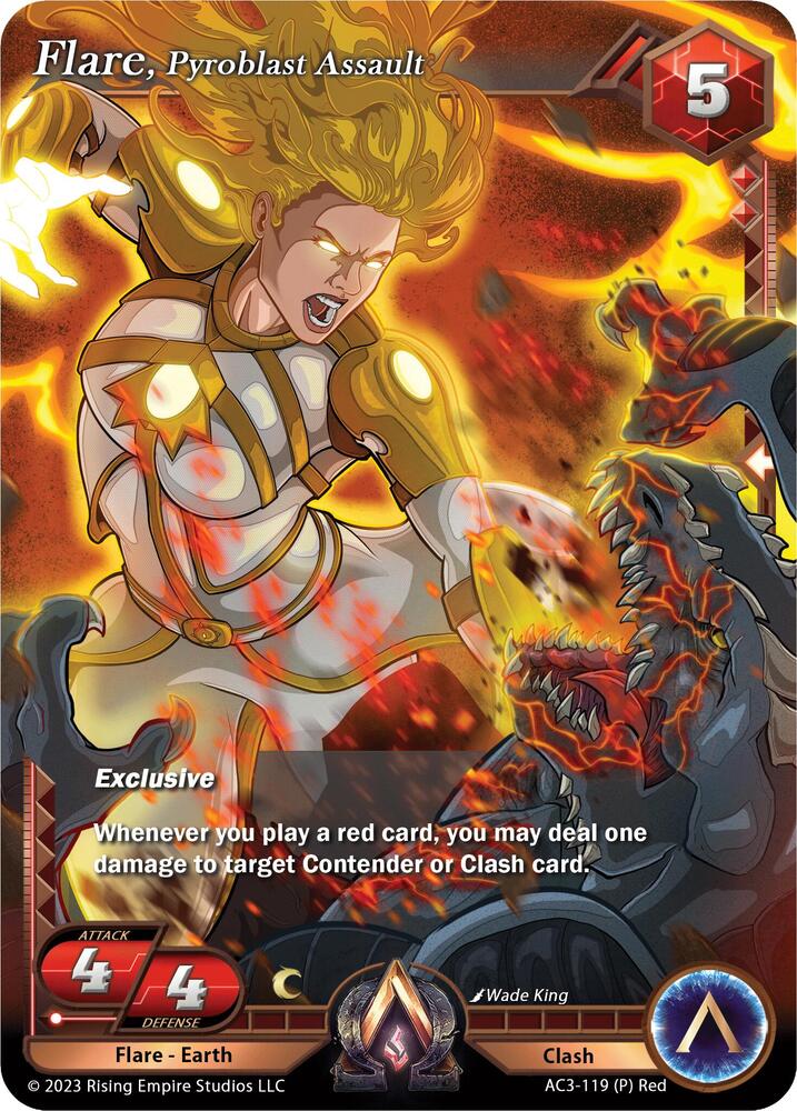 Flare, Pyroblast Assault (Team Covenant Promo), Unrivaled AC3-119