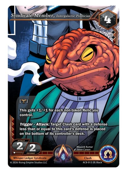 Syndicate Member, Intergalactic Politician, Nexus of Power AC8-013 (R)
