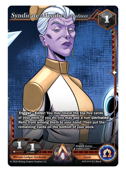Syndicate Member, Profiteer, Nexus of Power AC8-014 (C)