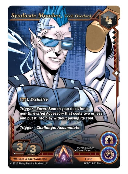 Syndicate Member, Tech Overlord, Nexus of Power AC8-015 (E)
