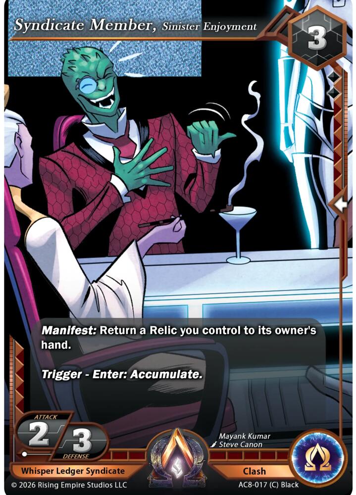 Syndicate Members, Sinister Enjoyment, Nexus of Power AC8-017 (C)