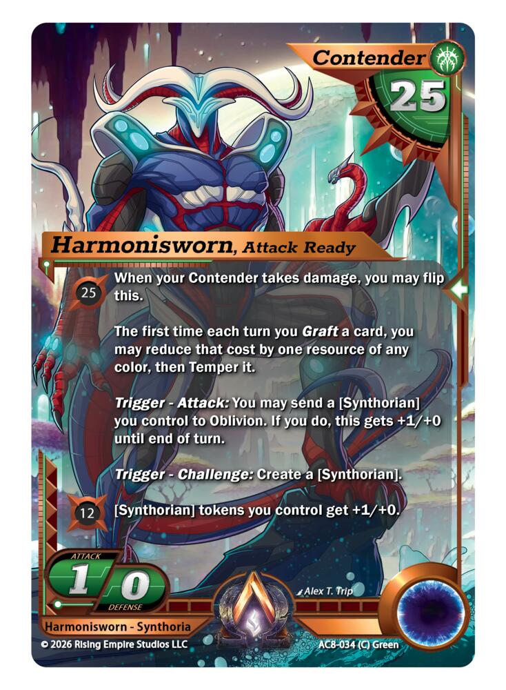 Harmonisworn, Attack Ready, Nexus of Power AC8-034 (C)