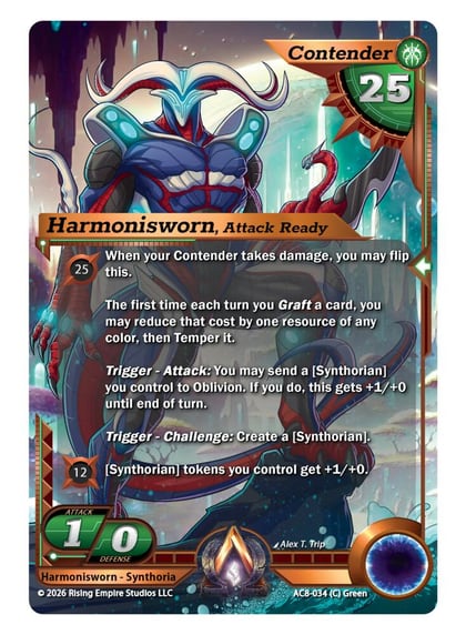 Harmonisworn, Attack Ready, Nexus of Power AC8-034 (C)