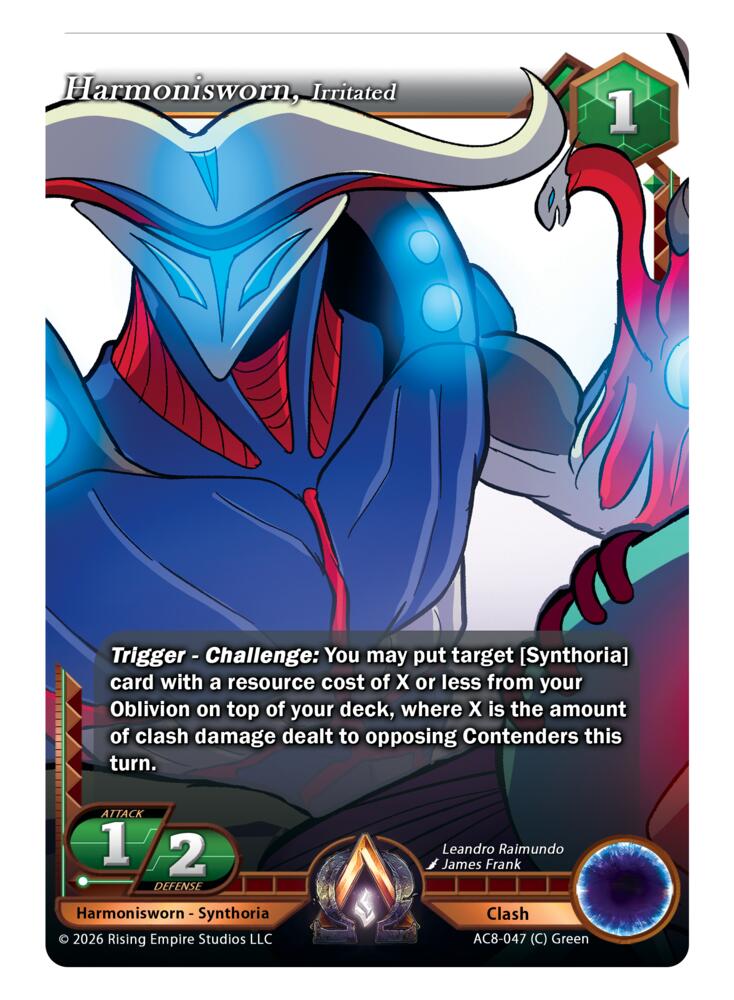 Harmonisworn, Irritated, Nexus of Power AC8-047 (C)