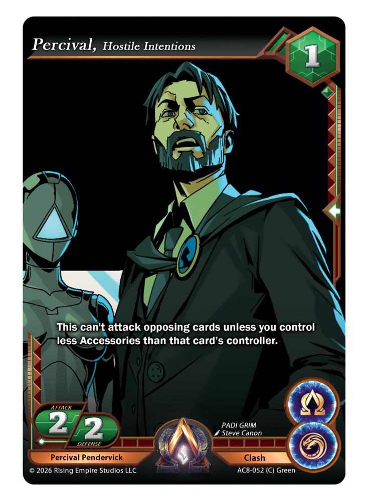 Percival Pendervick, Hostile Intentions, Nexus of Power AC8-052 (C)