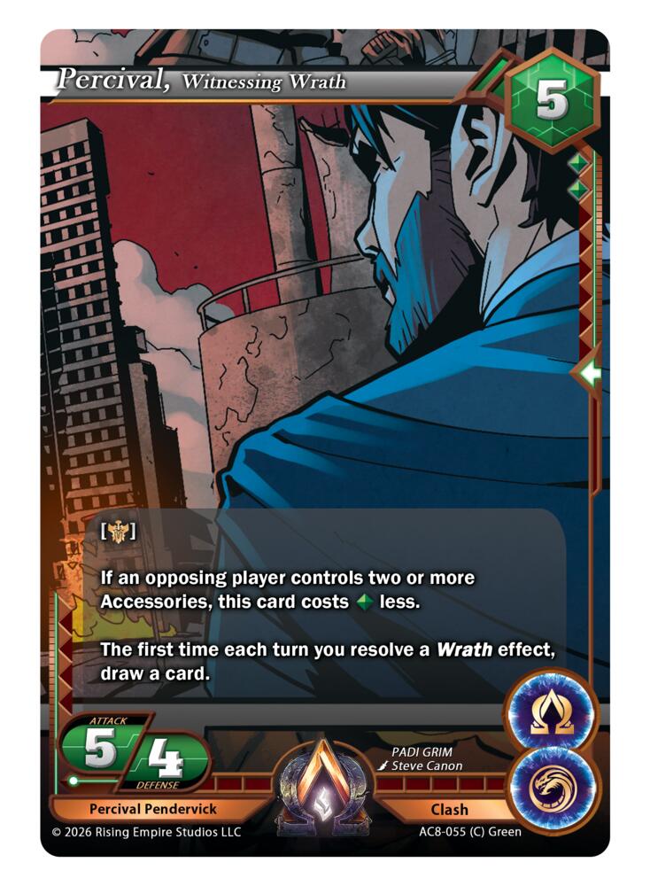 Percival Pendervick, Witnessing Wrath, Nexus of Power AC8-055 (C)