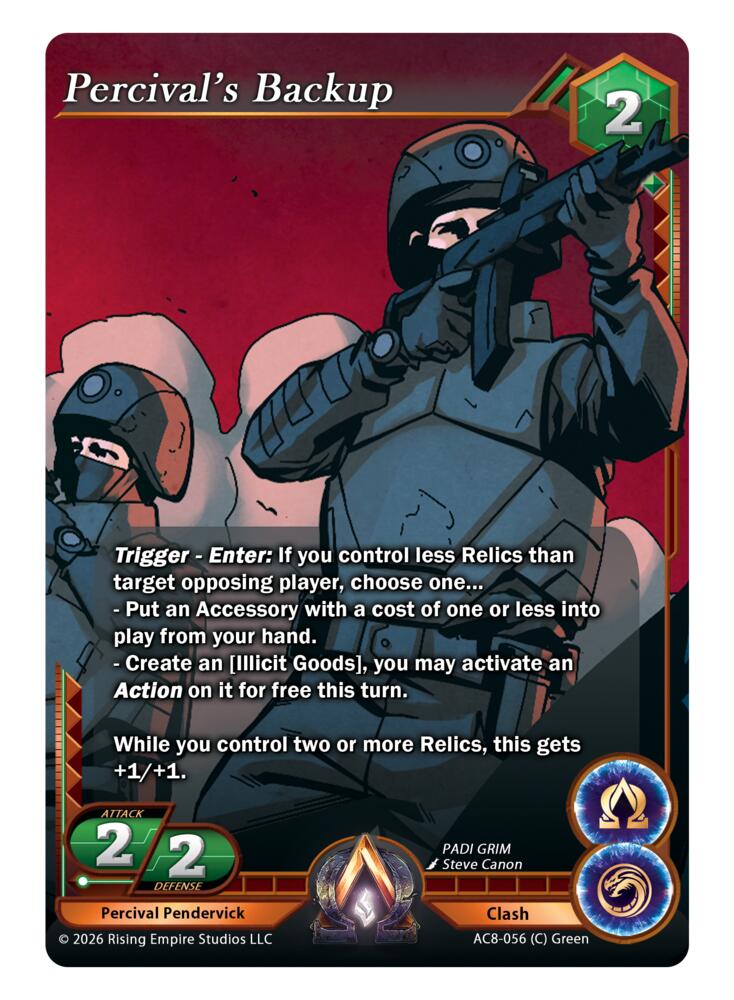 Percival's Backup, Nexus of Power AC8-056 (C)