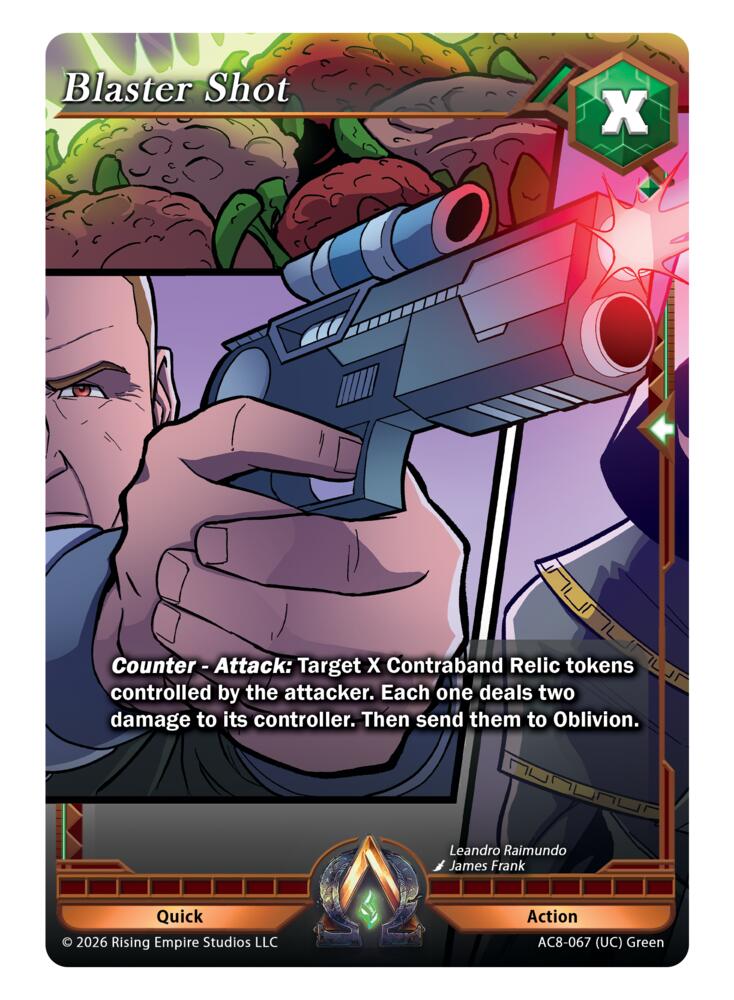 Blaster Shot, Nexus of Power AC8-067 (UC)
