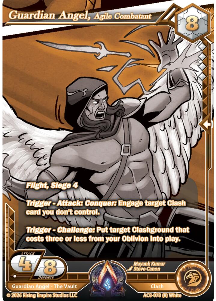 Guardien Angel, Agile Combatant (Gold), Nexus of Power AC8-078 (R)