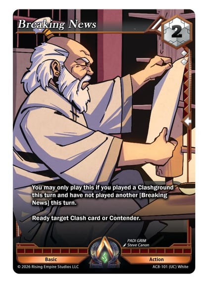 Breaking News, Nexus of Power AC8-101 (UC)