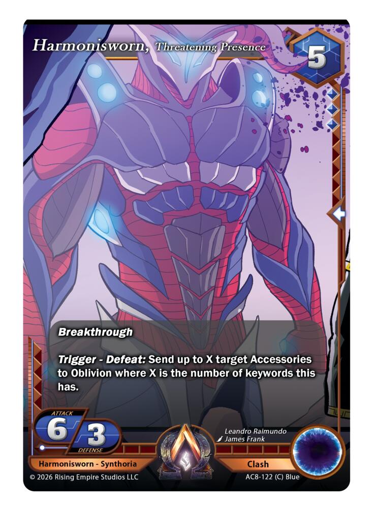 Harmonisworn, Threatening Presence, Nexus of Power AC8-122 (C)