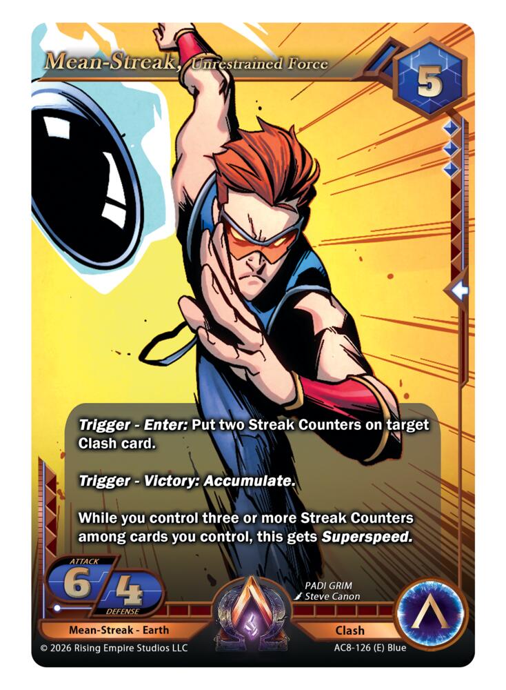 Mean-Streak, Unrestrained Force, Nexus of Power AC8-126 (E)