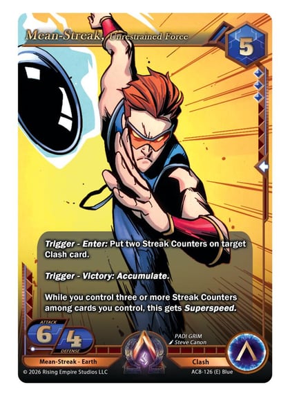 Mean-Streak, Unrestrained Force, Nexus of Power AC8-126 (E)