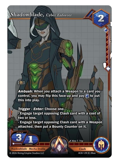 Shadowblade, Cyber Enforcer, Nexus of Power AC8-129 (C)