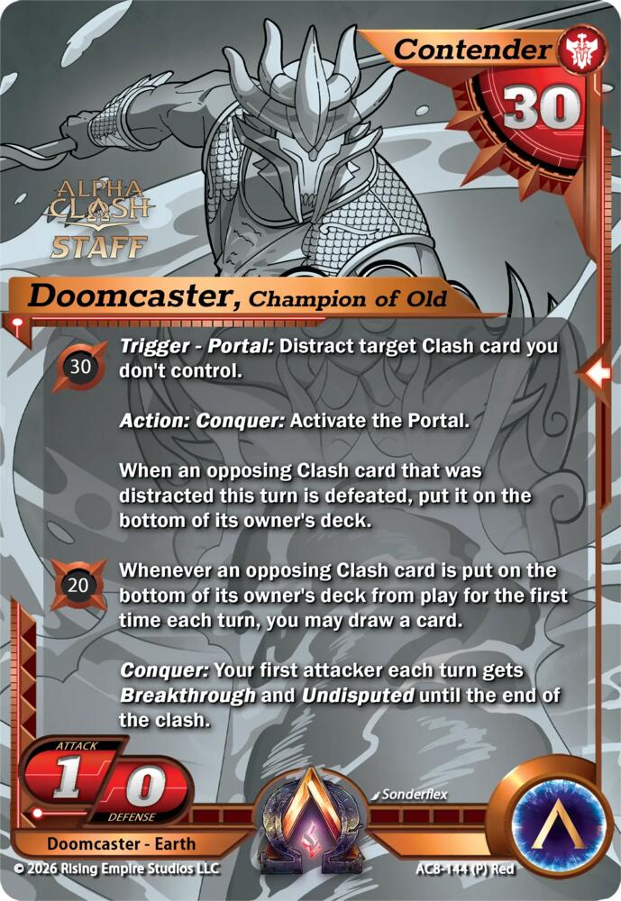 Doomcaster, Champion of Old (Staff P), Nexus of Power AC8-144 (P)