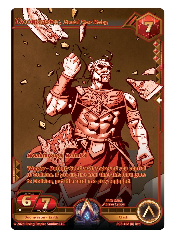 Doomcaster, Brutal New Being (Gold), Nexus of Power AC8-158 (R)
