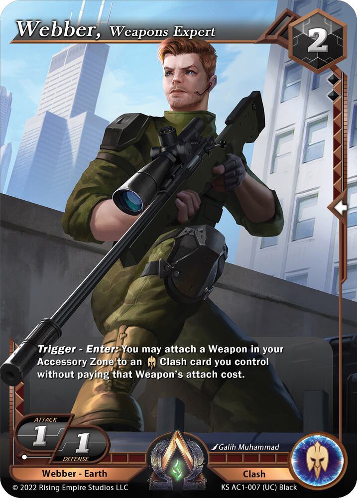 Webber, Weapons Expert, The Awakening (Kickstarter) KS AC1-007