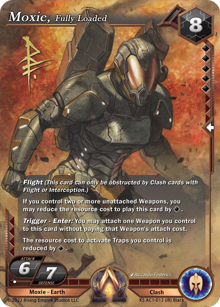 Moxie, Fully Loaded (Iconic Rare), The Awakening (Kickstarter) KS AC1-012