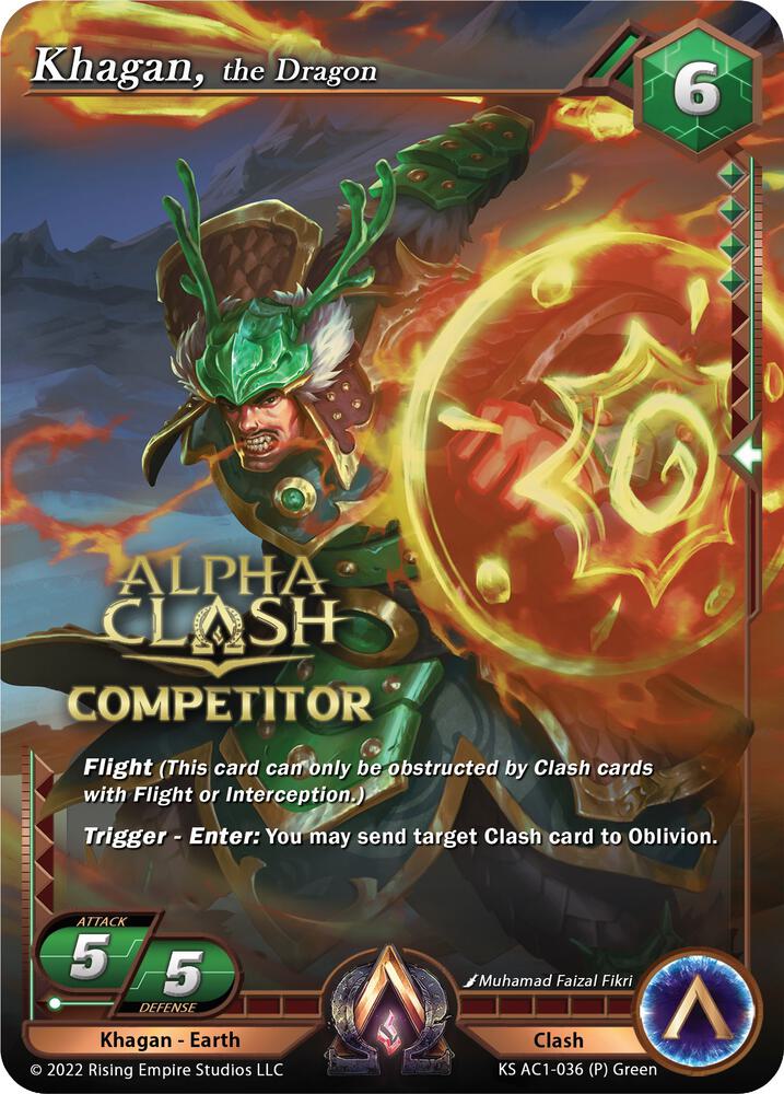 Khagan, the Dragon (Competitor Promo), The Awakening (Kickstarter) KS AC1-036