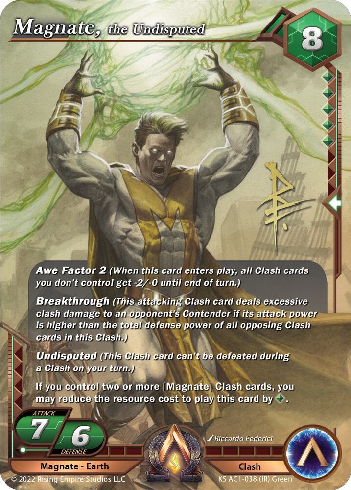 Magnate, the Undisputed (Iconic Rare), The Awakening (Kickstarter) KS AC1-038