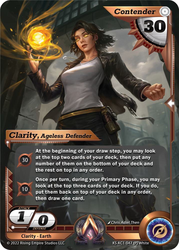 Clarity, Ageless Defender (Stretch Goal Promo), The Awakening (Kickstarter) KS AC1-047