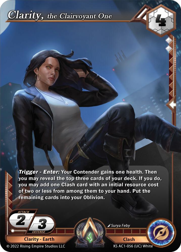 Clarity, the Clairvoyant One, The Awakening (Kickstarter) KS AC1-056
