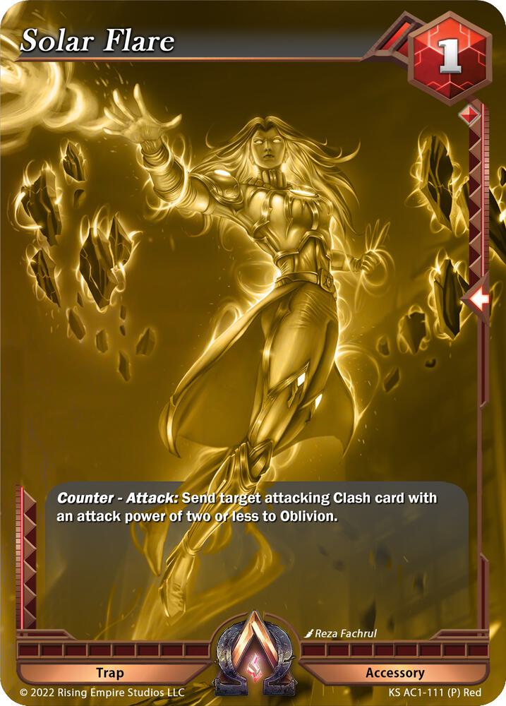 Solar Flare (Gold Foil Promo), The Awakening (Kickstarter) KS AC1-111