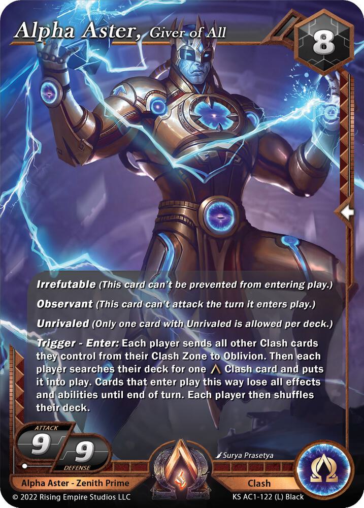 Alpha Aster, Giver of All, The Awakening (Kickstarter) KS AC1-122