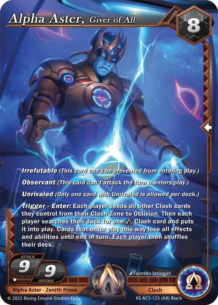 Alpha Aster, Giver of All (Alpha Rare), The Awakening (Kickstarter) KS AC1-123