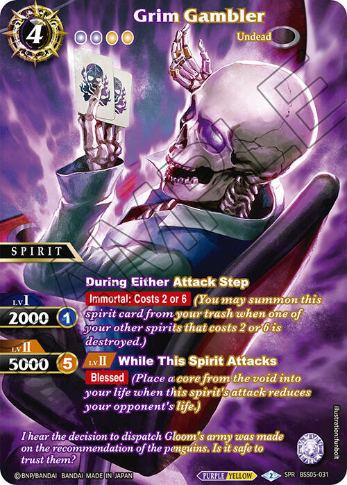 Grim Gambler (SPR), Strangers in the Sky BSS05-031